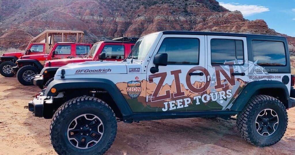 This image is by Zion Jeep Tours.