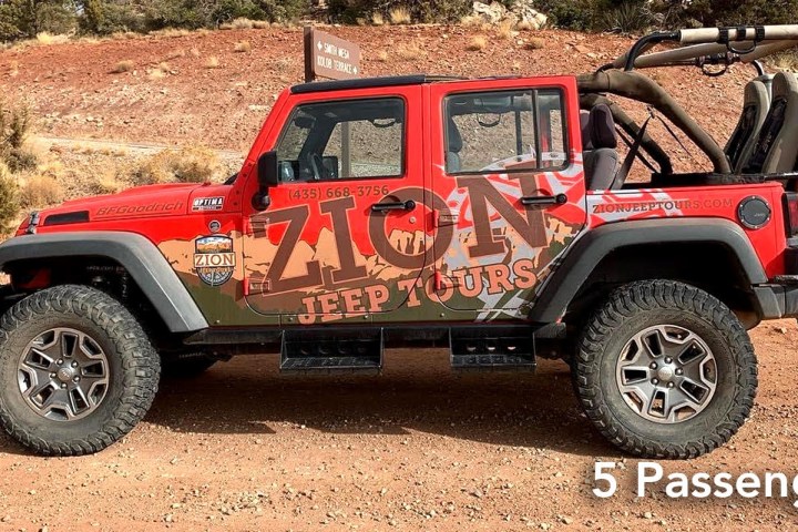 This image is by Zion Jeep Tours.