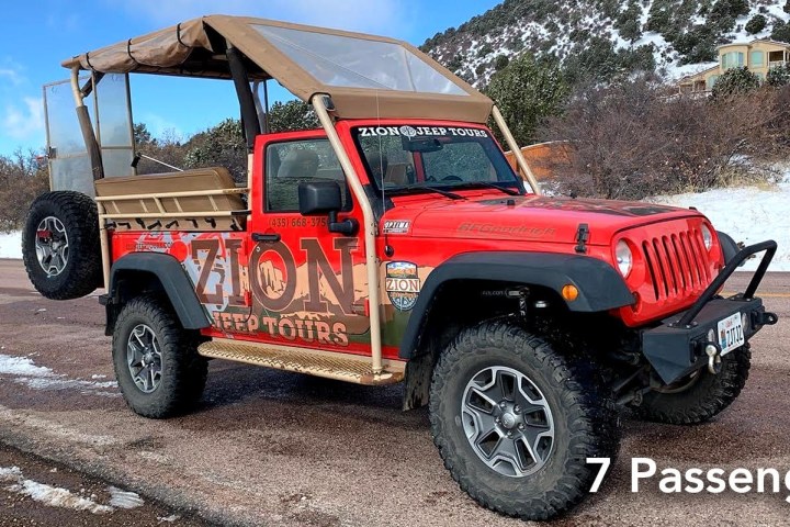 This image is by Zion Jeep Tours.